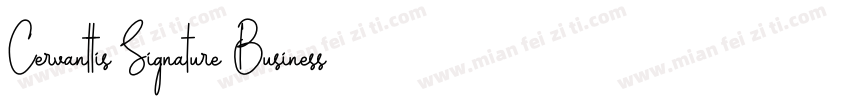 Cervanttis Signature Business Font字体转换